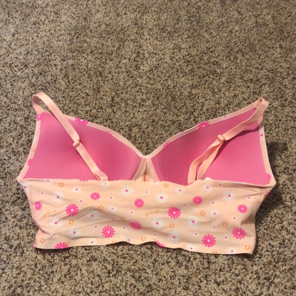 Pink Victoria secrets seamless/wireless push-up bra XXL - Picture 3 of 5